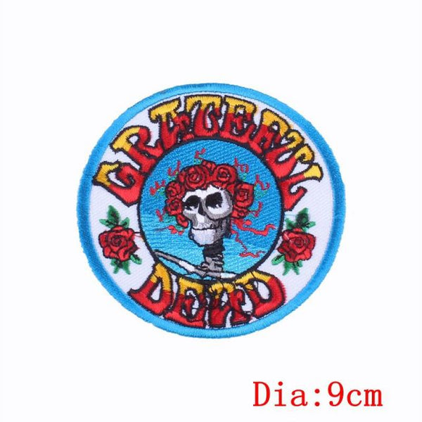 Skull 'Grateful Dead' Embroidered Patch