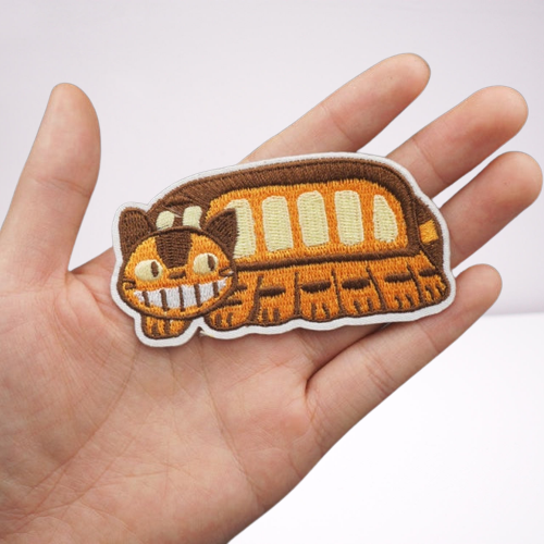 My Neighbor Totoro 'Neko Bus' Embroidered Sew Iron On Patch