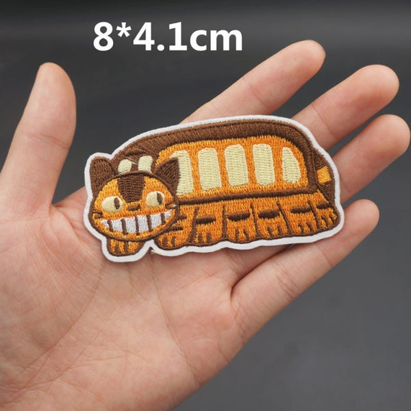 My Neighbor Totoro 'Neko Bus' Embroidered Sew Iron On Patch