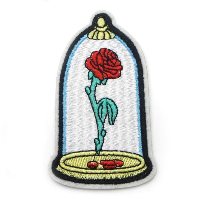 Beauty and the Beast 'The Enchanted Rose' Embroidered Patch