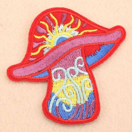 'Red Mushroom | Weed Trance' Embroidered Patch