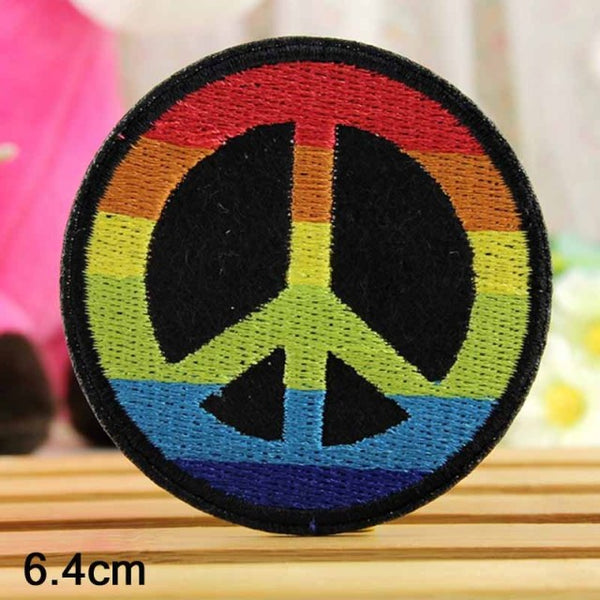 'Peace Symbol | Rainbow' Embroidered Patch