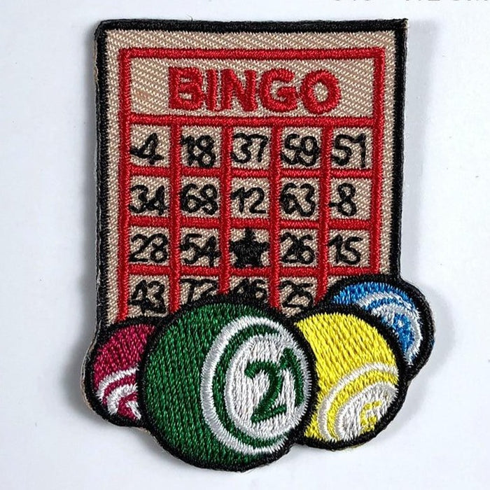 Cool Game 'Bingo Card x Snooker Balls' Embroidered Patch