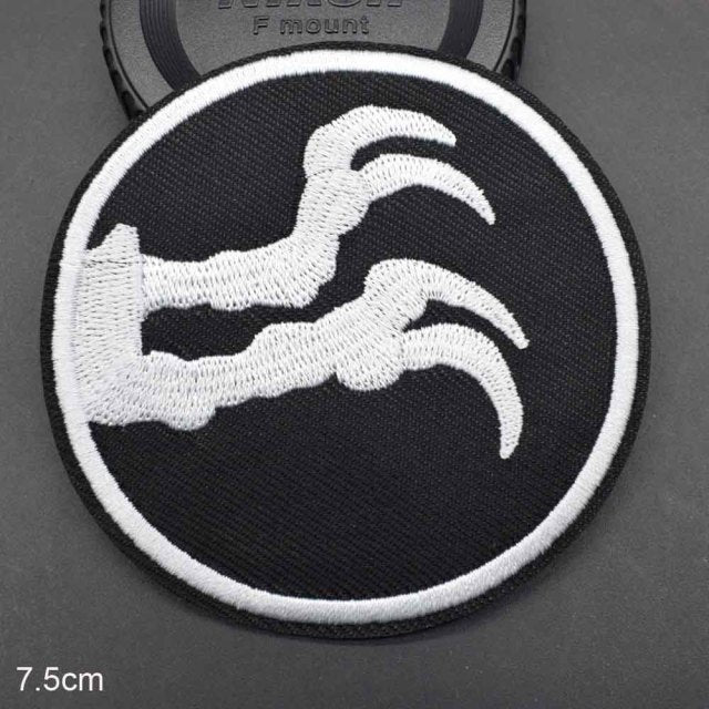 Dinosaur 'T-Rex Claw' Embroidered Patch