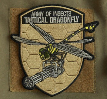 Army of Insects 'Dragonfly' Embroidered Velcro Patch