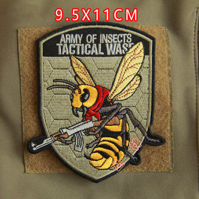 Army of Insects 'Bee' Embroidered Velcro Patch