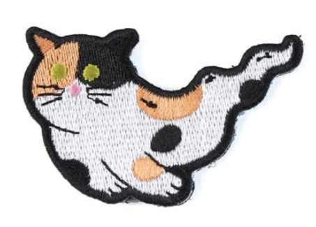 Cute Ghost Cat | 2.0 Embroidered Velcro Patch