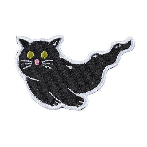 Cute Ghost Cat| 5.0 Embroidered Velcro Patch