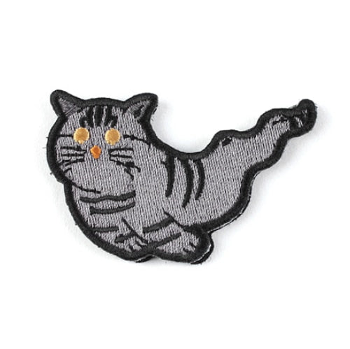 Cute Ghost Cat | 6.0 Embroidered Velcro Patch