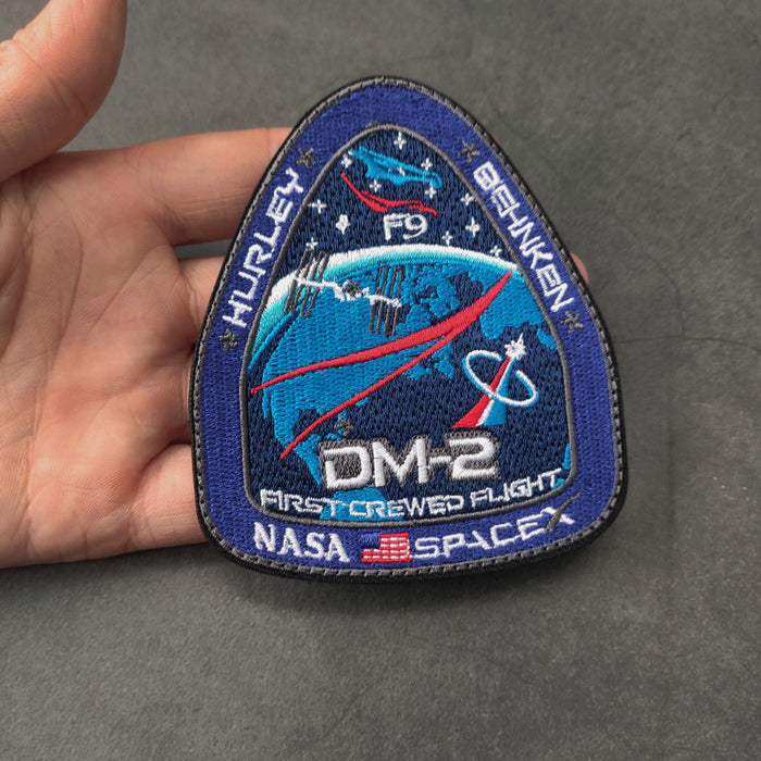 SPACEX 'Crew Dragon Demo-2' Embroidered Velcro Patch