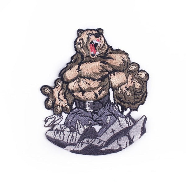 Bear 'Roaring' Embroidered Patch