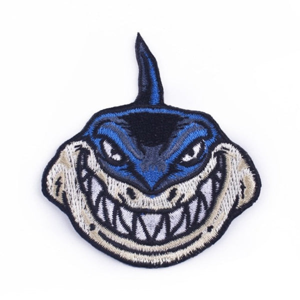 Shark 'Smiling'Embroidered Patch