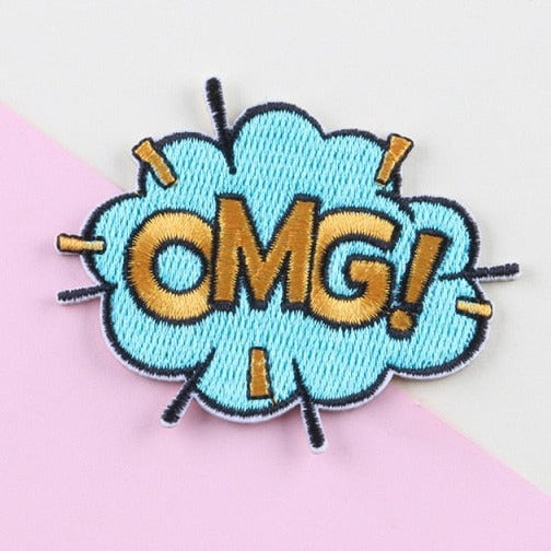 Comic Bubble 'Omg!' Embroidered Patch