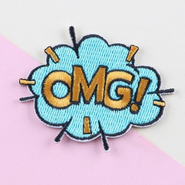 Comic Bubble 'Omg!' Embroidered Patch