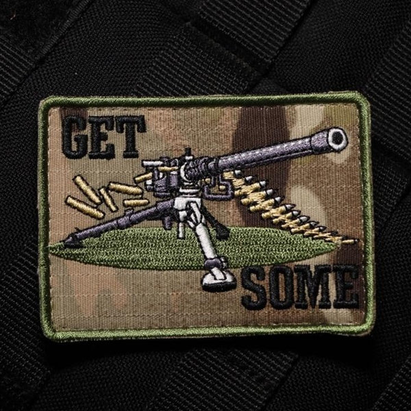 Firearm 'Get Some' Embroidered Velcro Patch