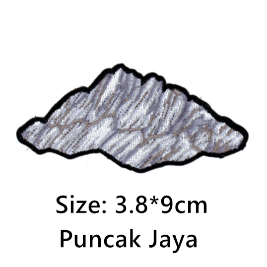 Seven Summits 'Puncak Jaya | Carstensz Pyramid' Embroidered Velcro Patch