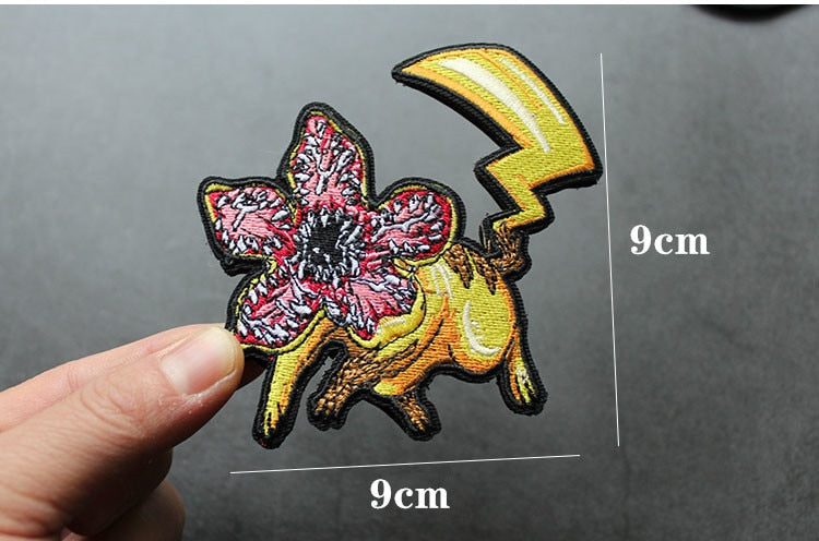 Pokemon 'Demogorgon x Pikachu' Embroidered Velcro Patch