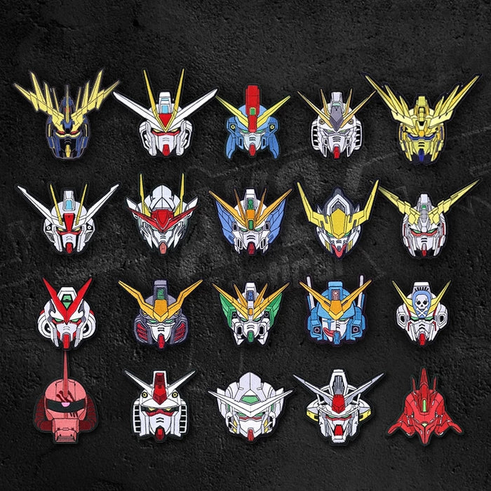 Mobile Suit Gundam 'Heads | Set of 20' Embroidered Velcro Patch