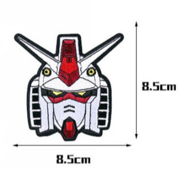 Mobile Suit Gundam 'Gundam Head' Embroidered Velcro Patch