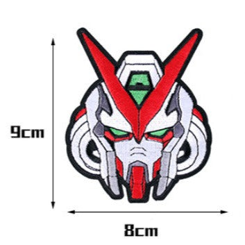 Mobile Suit Gundam 'Astray Red Frame Head' Embroidered Velcro Patch