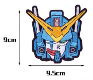 Mobile Suit Gundam 'Heavyarms Custom Head | Half Clown Mask' Embroidered Velcro Patch
