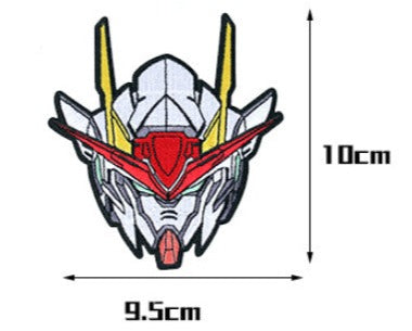 Mobile Suit Gundam '00 Raiser Head' Embroidered Velcro Patch