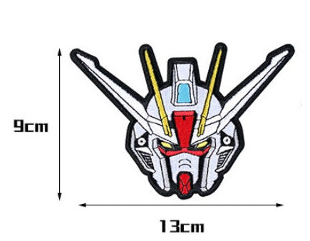 Mobile Suit Gundam 'Aile Strike Head' Embroidered Velcro Patch