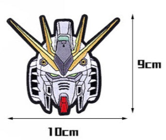 Mobile Suit Gundam 'Nu Gundam Head' Embroidered Velcro Patch