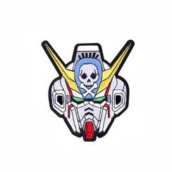 Mobile Suit Gundam 'Crossbone Head' Embroidered Velcro Patch