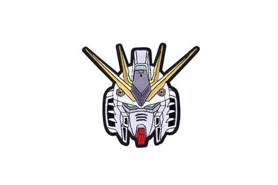 Mobile Suit Gundam 'Nu Gundam Head' Embroidered Velcro Patch