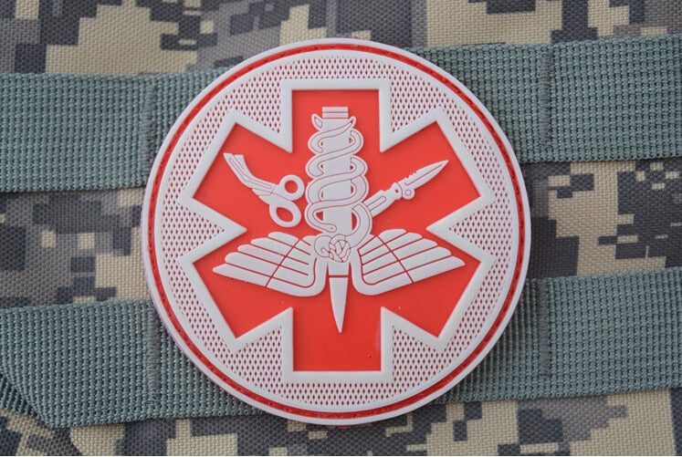 Medical 'Paramedic Logo | 1.0' PVC Rubber Velcro Patch