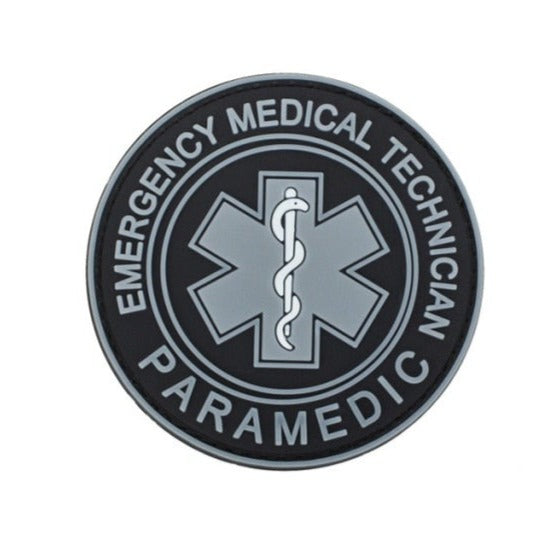 'Emergency Medical Technician Paramedic | 3.0' PVC Rubber Velcro Patch