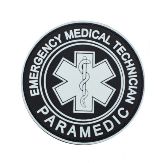 'Emergency Medical Technician Paramedic | 5.0' PVC Rubber Velcro Patch