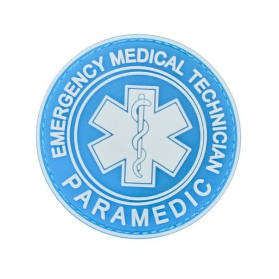 'Emergency Medical Technician Paramedic | 4.0' PVC Rubber Velcro Patch