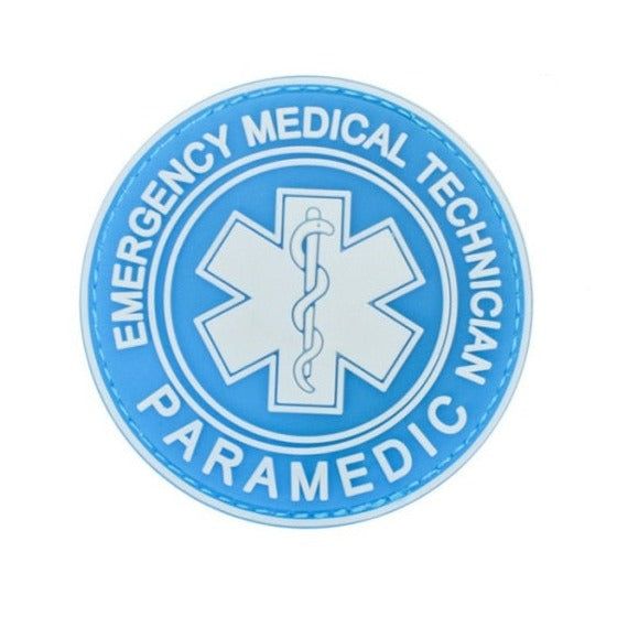 'Emergency Medical Technician Paramedic | 4.0' PVC Rubber Velcro Patch