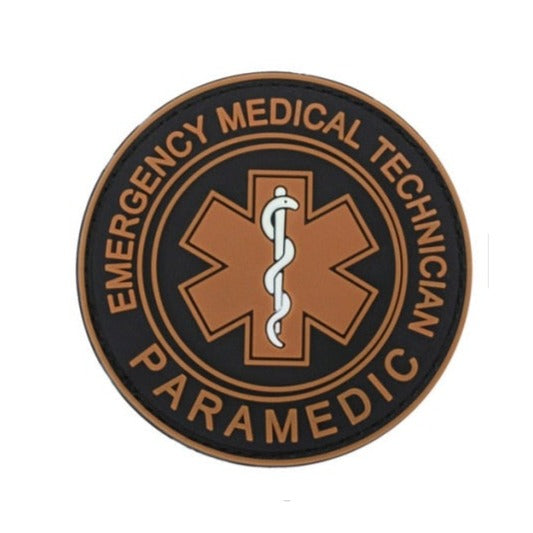 'Emergency Medical Technician Paramedic | 1.0' PVC Rubber Velcro Patch