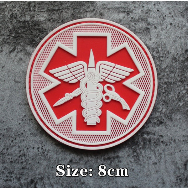 Medical 'Paramedic Logo | 1.0' PVC Rubber Velcro Patch