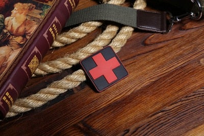 Medical 'First Aid Logo | 2.0' PVC Rubber Velcro Patch