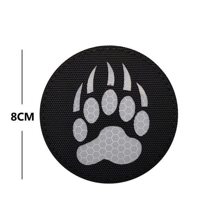 Bear Claw Embroidered Velcro Patch