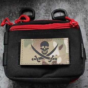 Pirate 'Skull Logo' Embroidered Velcro Patch