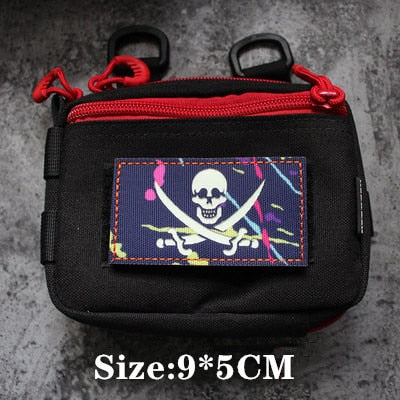 Pirate 'Skull Logo' Embroidered Velcro Patch
