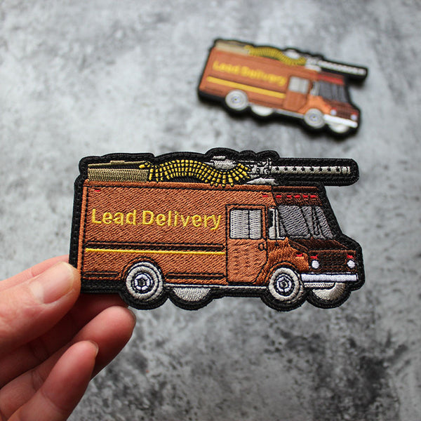 Delivery Truck 'Lead Delivery' Embroidered Velcro Patch