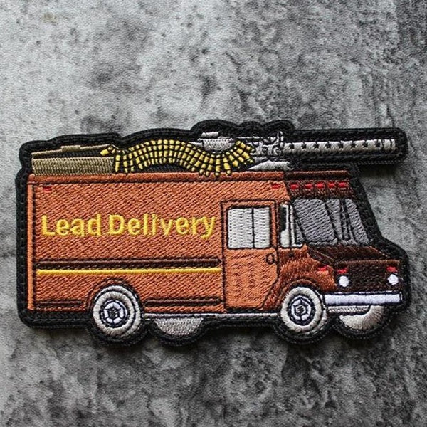 Delivery Truck 'Lead Delivery' Embroidered Velcro Patch