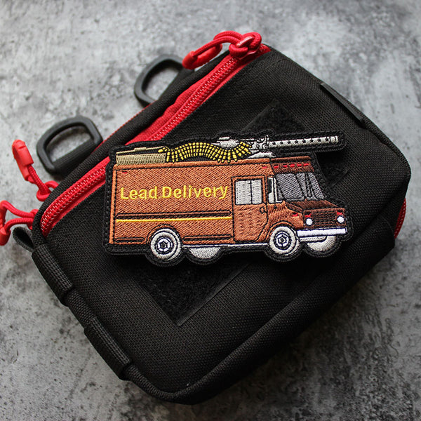 Delivery Truck 'Lead Delivery' Embroidered Velcro Patch