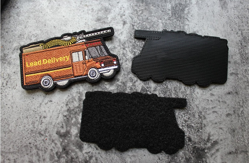 Delivery Truck 'Lead Delivery' Embroidered Velcro Patch