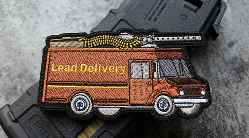 Delivery Truck 'Lead Delivery' Embroidered Velcro Patch