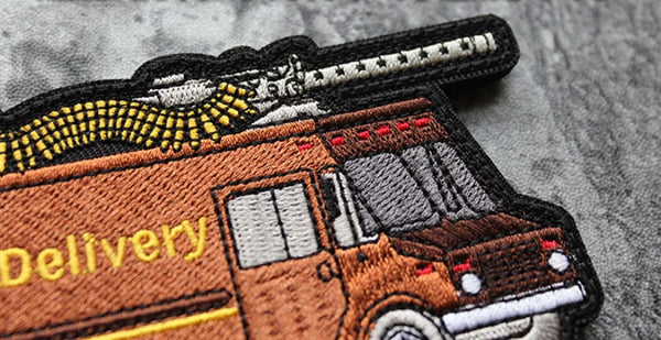 Delivery Truck 'Lead Delivery' Embroidered Velcro Patch