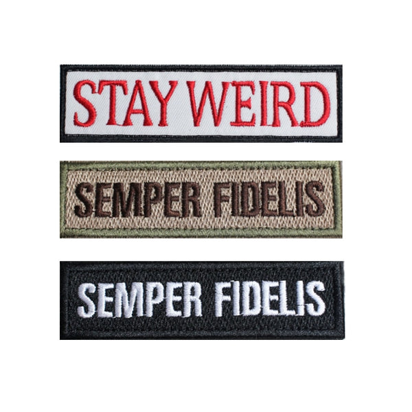 Marine Motto 'Semper Fidelis | 1.0' Embroidered Velcro Patch