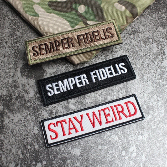 Marine Motto 'Semper Fidelis | 2.0' Embroidered Velcro Patch