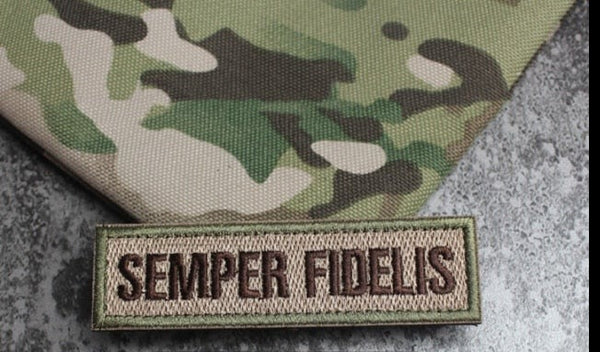 Marine Motto 'Semper Fidelis | 2.0' Embroidered Velcro Patch